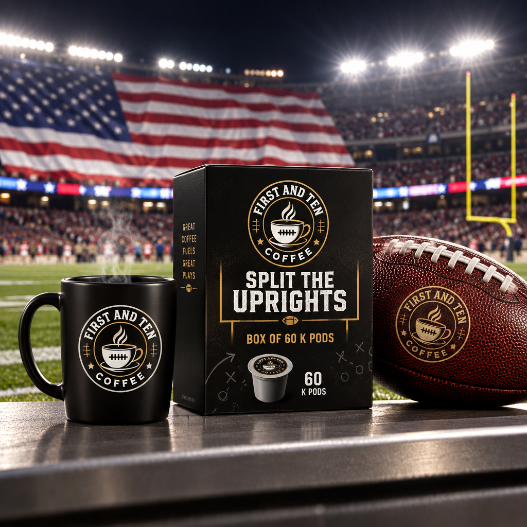 A black stand-up pouch of Working Stiff Coffee Co. single-serve coffee cups, featuring a large white label with a vintage-style coffee cup illustration and text indicating 60 single serve cups.